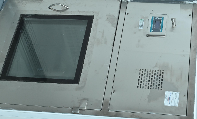 RLAF dispensing booth in the Swanya warehouse