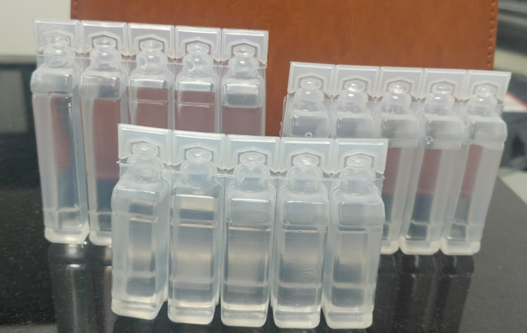 Sterile Water for Injection single-use FFS vials with twist-off caps